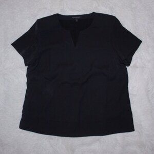 Black Banana Republic Padded Shoulder Top